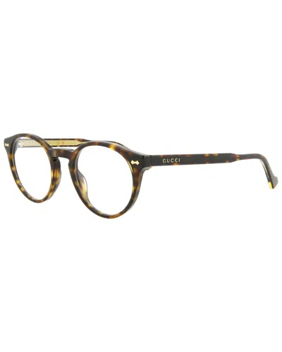 Gucci Unisex Gg0738o 48mm Optical Frames In Brown