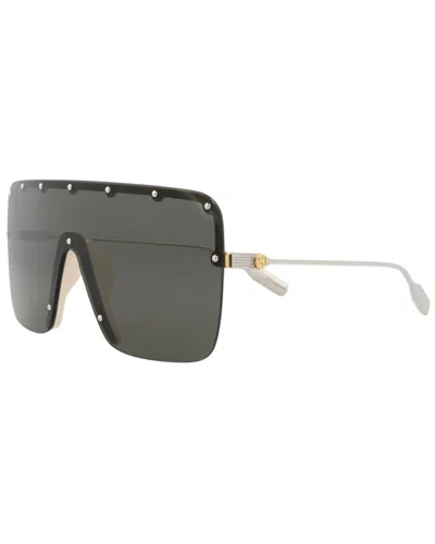 Gucci Unisex Gg1245s 99mm Sunglasses In Gold