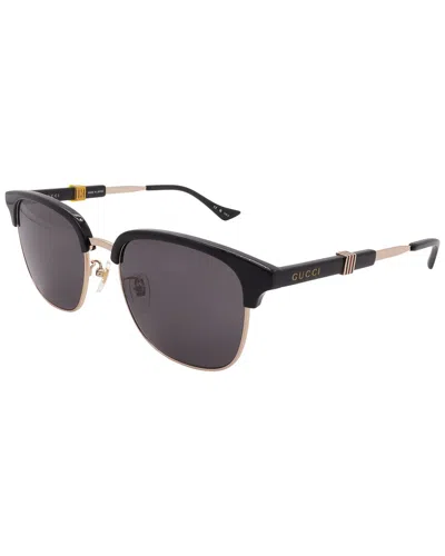 Gucci Unisex Gg1499sk-001-55-19-150 Sunglasses In Brown