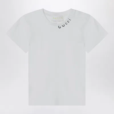 Gucci Unisex Logo T-shirt With Crew Neck In White