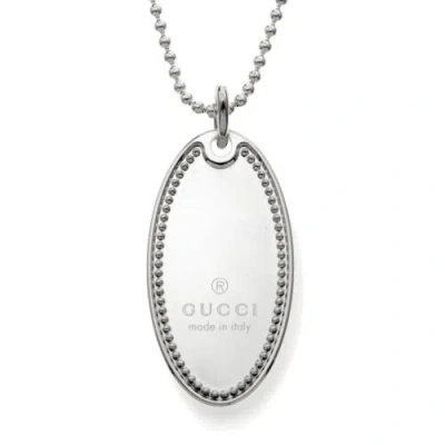 Pre-owned Gucci Unisex Necklace 925 Sterling Silver 190462-j8400 8106 Newarticle