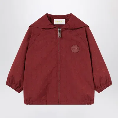 Gucci Unisex Nylon Twill Jacket In Red