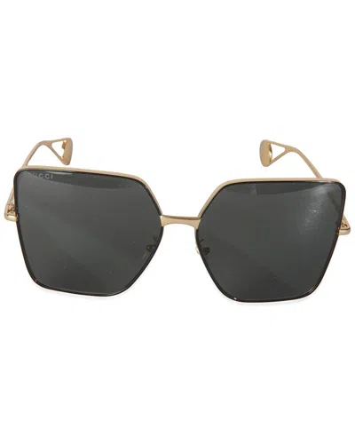 Gucci Unisex Oversized Square Frame Sunglasses (authentic Pre-loved) In Gray