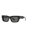 Gucci Unisex Rectangle Sunglasses, Gg1529s Gc002202 In Black