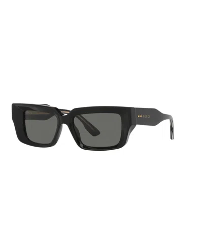 Gucci Unisex Rectangle Sunglasses, Gg1529s Gc002202 In Black