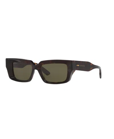 Gucci Unisex Rectangle Sunglasses, Gg1529s Gc002202 In Brown