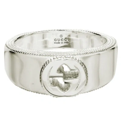 Pre-owned Gucci Unisex Ring 925 Sterling Silver 479228-j8400 8106-09 Newarticle
