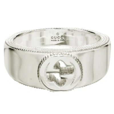 Pre-owned Gucci Unisex Ring 925 Sterling Silver 479228-j8400 8106-17 Newarticle