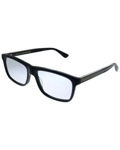 Gucci Unisex Square 55mm Optical Frames In Gray