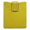 Gucci Unisex Yellow Ssima Leather Ipad / Tablet Case In Yellow
