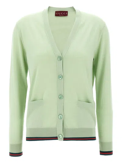 GUCCI V-NECK BUTTON CARDIGAN