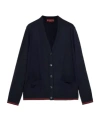 Gucci Extra Fine Cashmere Silk Cardigan In Black