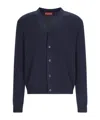 Gucci V-neck Knitted Cardigan In Black