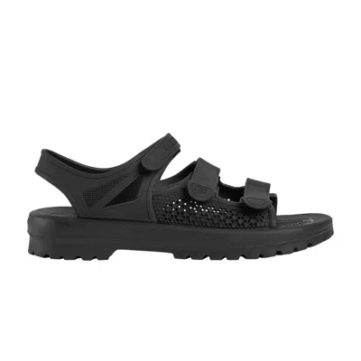 Pre-owned Gucci Velcro Sandal 'black Honeycomb' | Men's Size 7
