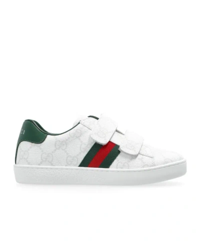 Gucci Velcro Sneakers In White