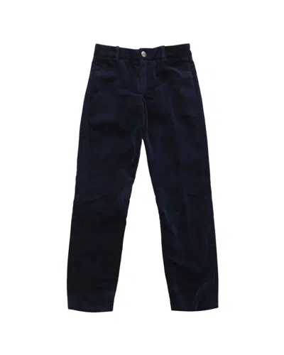 Gucci Velour Trouser Pant In Blue