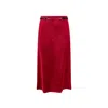 Gucci Women Velvet Skirt With Belt And Horsebit Detail