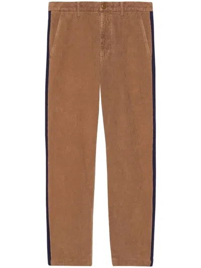 Gucci Velvet Corduroy Pant In Brown