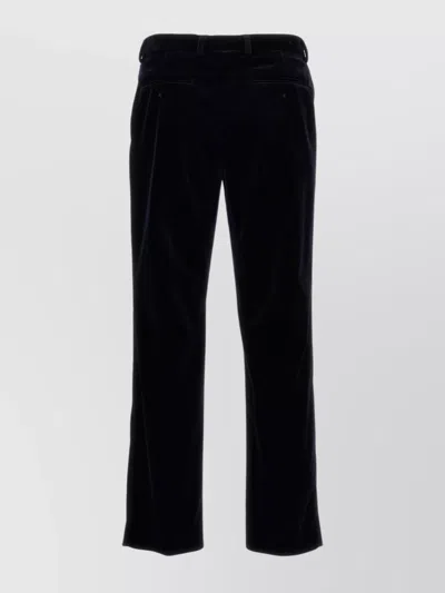 Gucci Velvet Fabric Trousers With Back And Side Pockets In Green