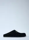 Gucci Velvet Horsebit Mules In Black