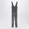 Gucci Crystal Chenille Sleeveless Jumpsuit Pattern In Gray