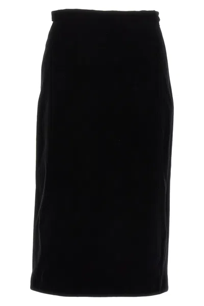 Gucci Velvet Midi Skirt