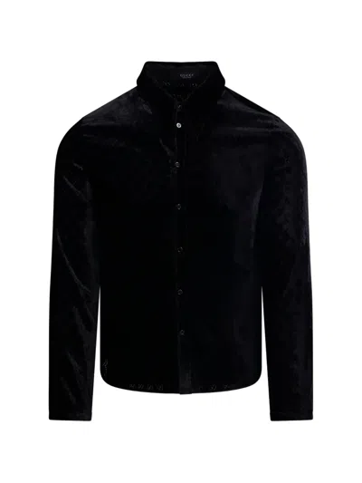 Gucci Velvet Shirt In Black