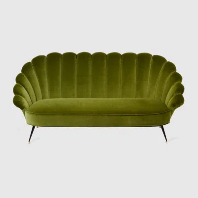 Gucci Velvet Sofa In Green