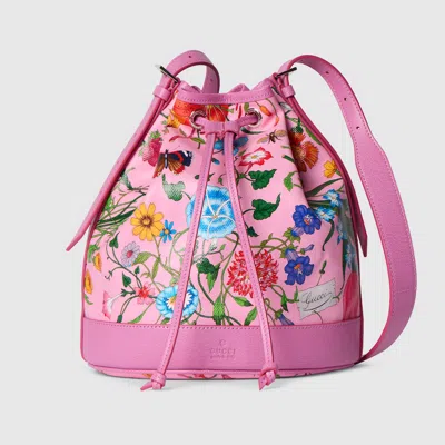 Gucci Venice Small Bucket Bag In Pink