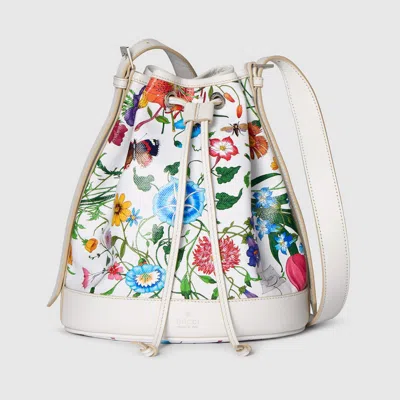 Gucci Venice Small Bucket Bag In White