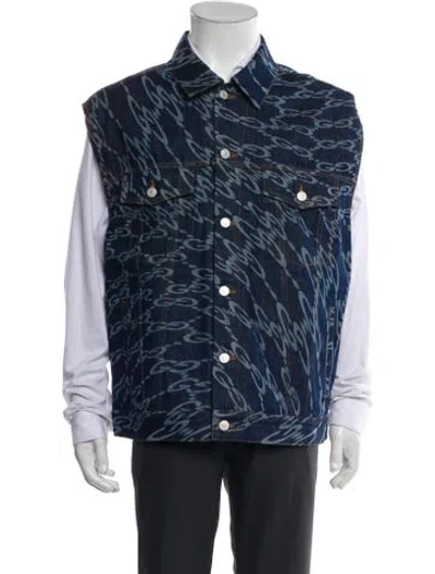 Pre-owned Gucci Vest In Blue