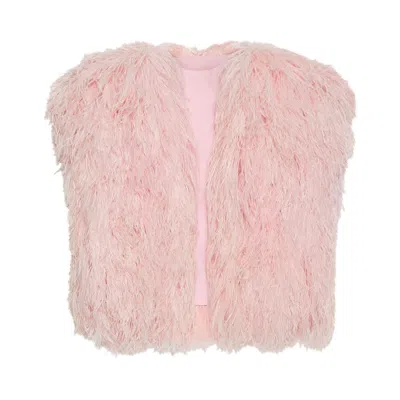 Pre-owned Gucci Vest With Feathers 'light Pink' | Men's Size 48
