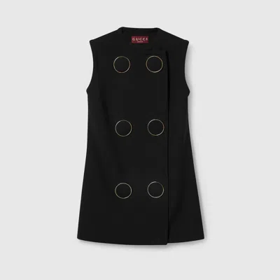 Gucci Vest With Maxi Buttons In Black