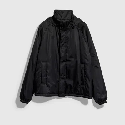 Gucci Veste Zippée En Gabardine De Nylon Avec Broderie In Black
