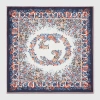 Gucci Vierecktuch Aus Seide Mit Gg Blumen-print In Rot