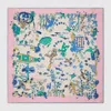 Gucci Vierecktuch Aus Seide Mit Print In Pink