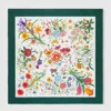 Gucci Vierecktuch Aus Seidentwill Mit Flora-print In Multi