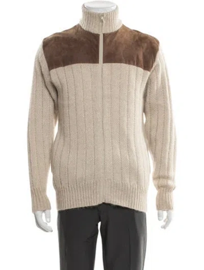 Pre-owned Gucci Vintage 1970's Polo Sweater In Brown