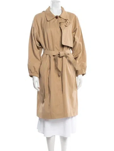Pre-owned Gucci Vintage 1970's Trench Coat In Neutral