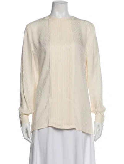 Pre-owned Gucci Vintage 1980's Blouse In Neutral
