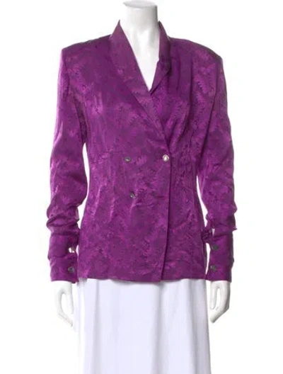 Pre-owned Gucci Vintage 1980's Blouse In Purple