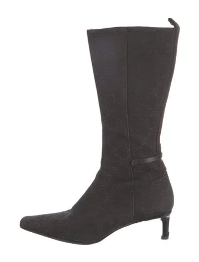 Pre-owned Gucci Vintage 1990's Boots In Brown