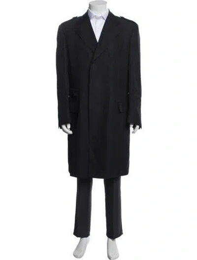 Pre-owned Gucci Vintage 1990's Coat In Blue