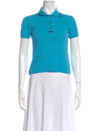 Pre-owned Gucci Vintage 1990's Polo In Blue