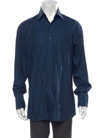 Pre-owned Gucci Vintage 1990's Shirt In Blue