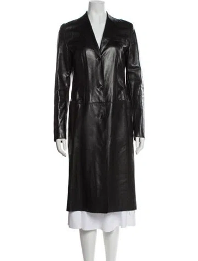 Pre-owned Gucci Vintage 1990's Trench Coat In Black