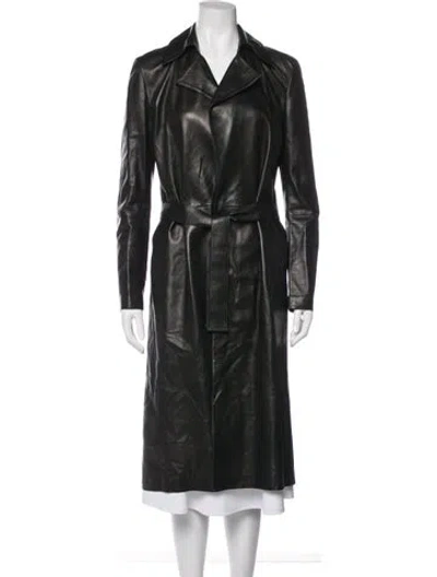Pre-owned Gucci Vintage 1990's Trench Coat In Black