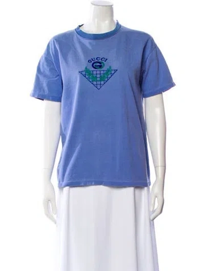 Pre-owned Gucci Vintage 1990's T-shirt In Blue