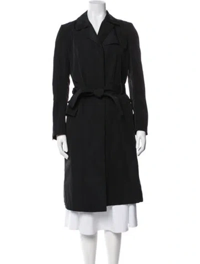 Pre-owned Gucci Vintage 1995 Trench Coat In Black