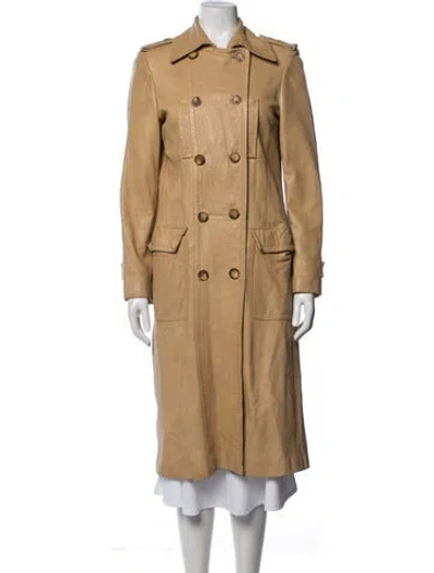 Pre-owned Gucci Vintage 1996 Trench Coat In Neutrals